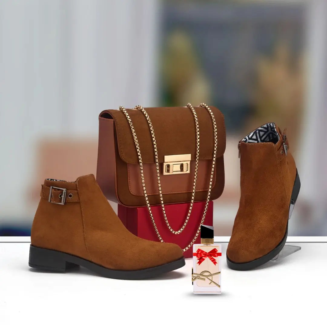 باقة الأناقة المتكاملة DAN – صباط وصاك بنفس اللون + عطر مجاني مع كل طلبية