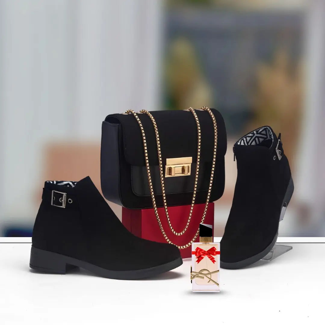 باقة الأناقة المتكاملة DAN – صباط وصاك بنفس اللون + عطر مجاني مع كل طلبية