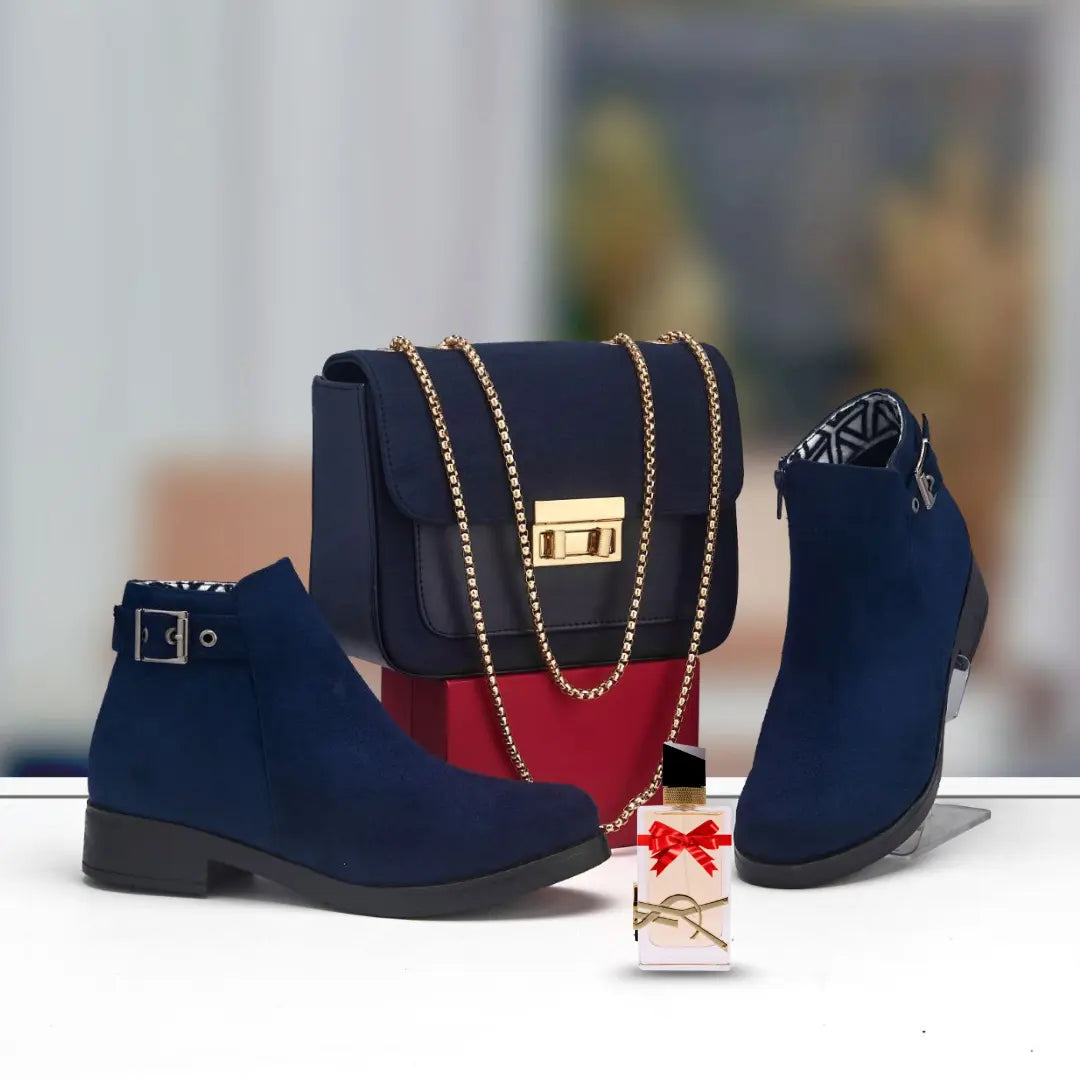 باقة الأناقة المتكاملة DAN – صباط وصاك بنفس اللون + عطر مجاني مع كل طلبية